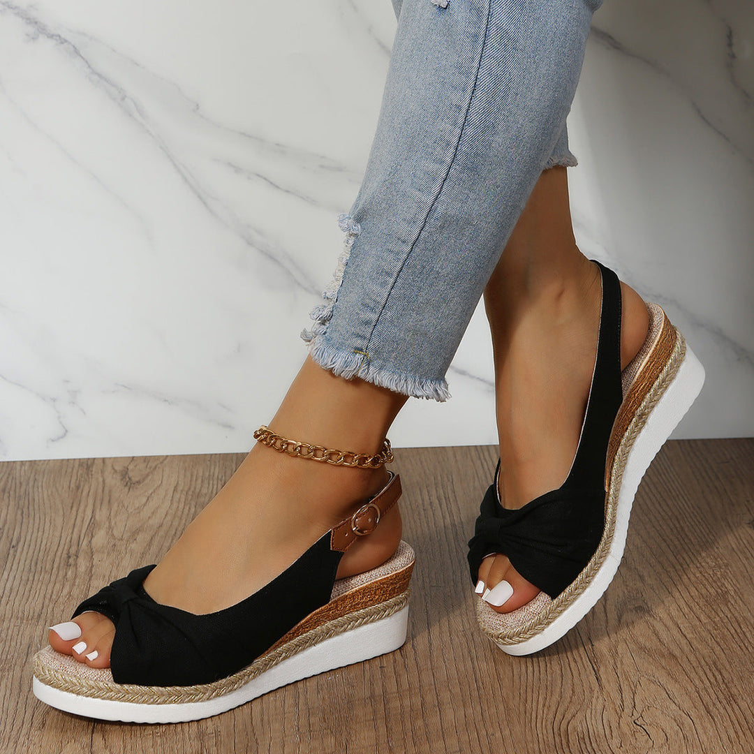 Fashionable Open-Toe Wedge Sandals for Women Elevate Your Summer Style with Comfort and Elegance
