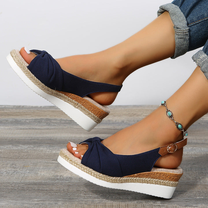 Fashionable Open-Toe Wedge Sandals for Women Elevate Your Summer Style with Comfort and Elegance