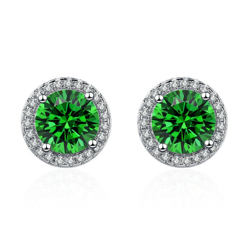 Elegant White Gold Earrings with Subtle Cubic Zirconia