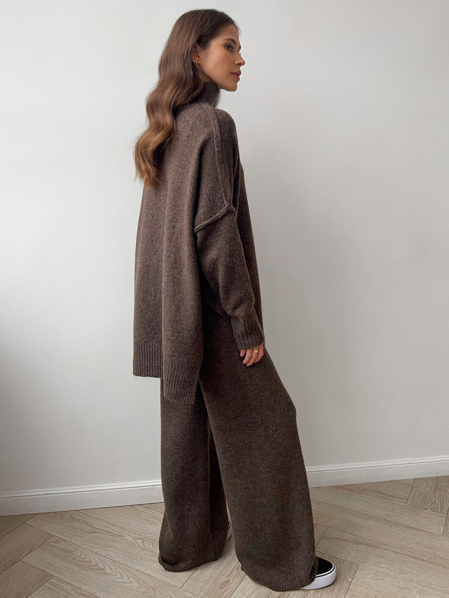 Women's Knit Turtleneck Sweater Set