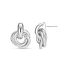 Elegant white gold earrings with refined links