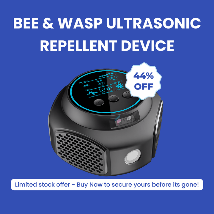 PulseGuard Ultrasonic Bee and Wasp Repellent Device, 360-Degree Coverage