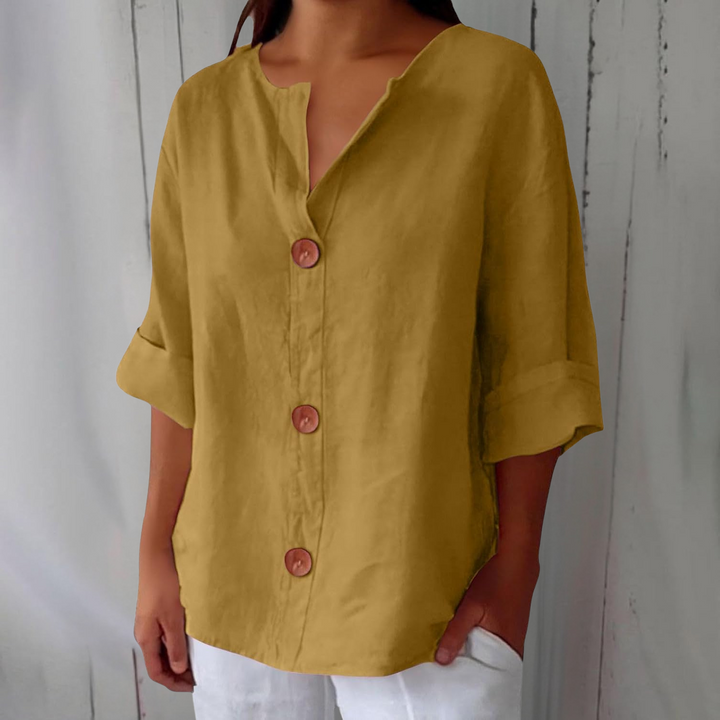 Olivia – relaxed linen blouse: light and comfortable summer top