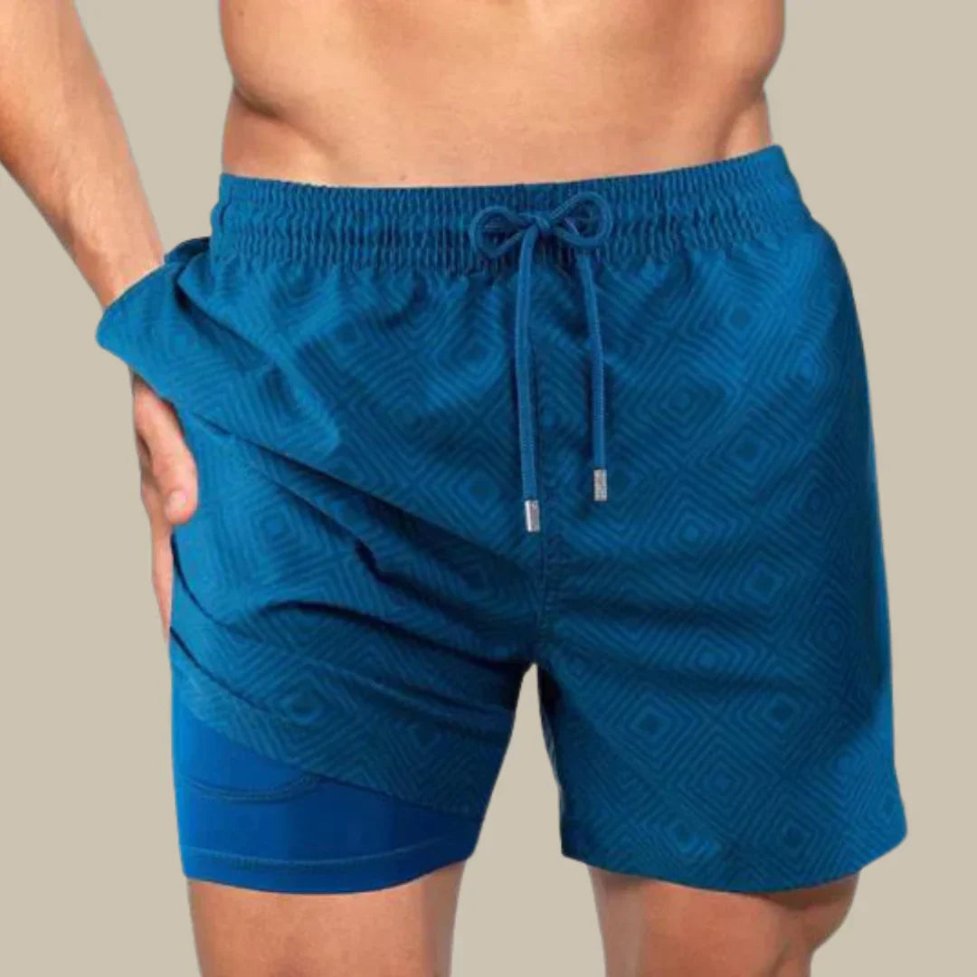 Trendy Men’s Swim Shorts with Lining and Phone Pocket