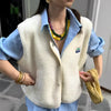 Sleeveless layering waistcoat with open front - Claudia