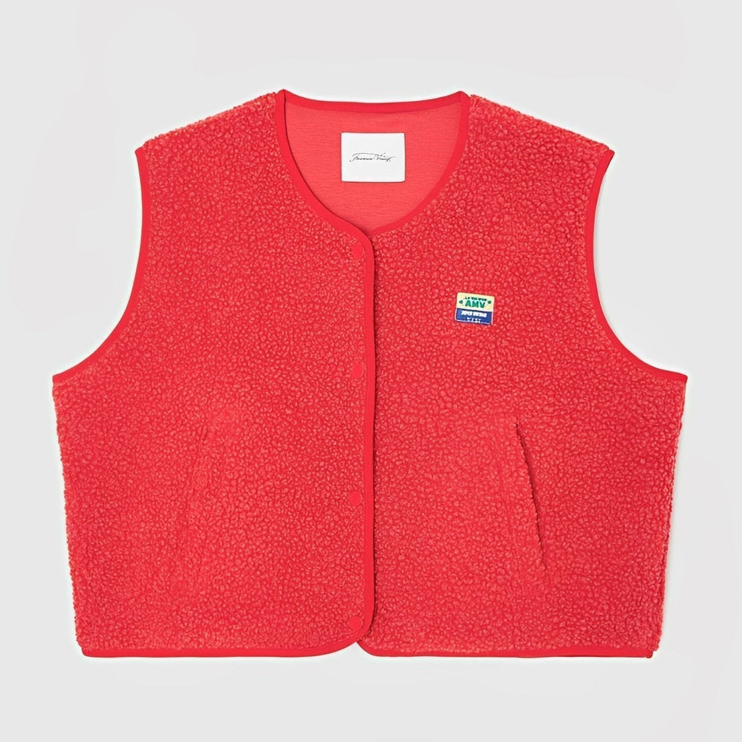 Sleeveless layering waistcoat with open front - Claudia