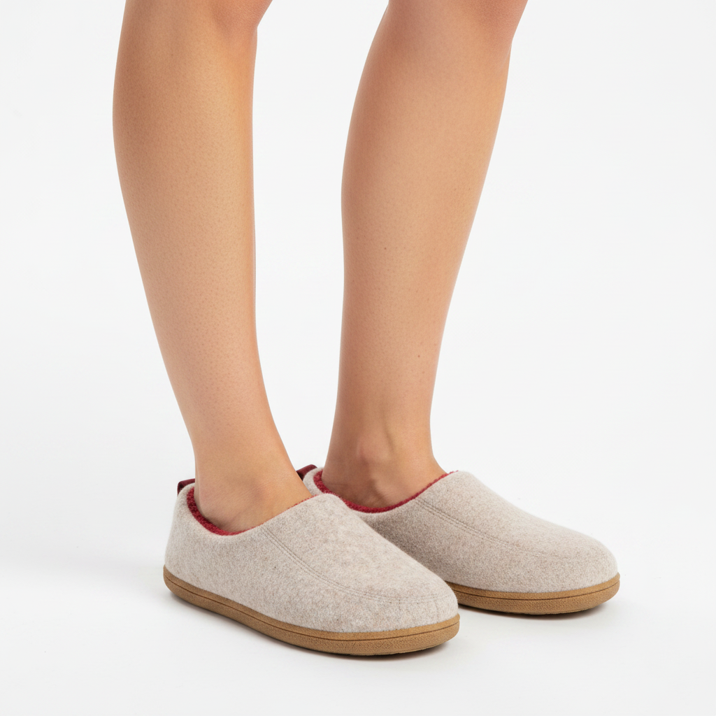 Orthopedic Unisex Indoor Slipper – Hard Outsole &amp; Fleece Insole