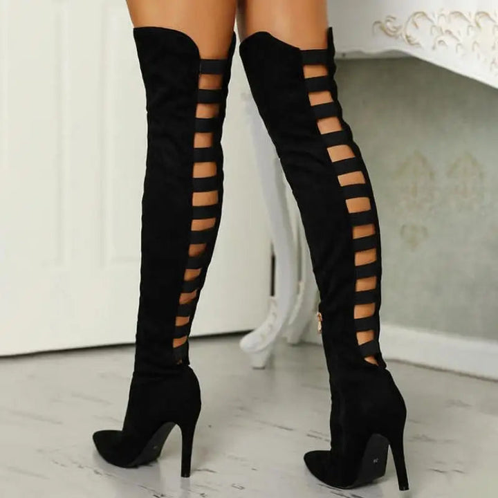 Over-the-Knee Boots with High Heel - Lynn