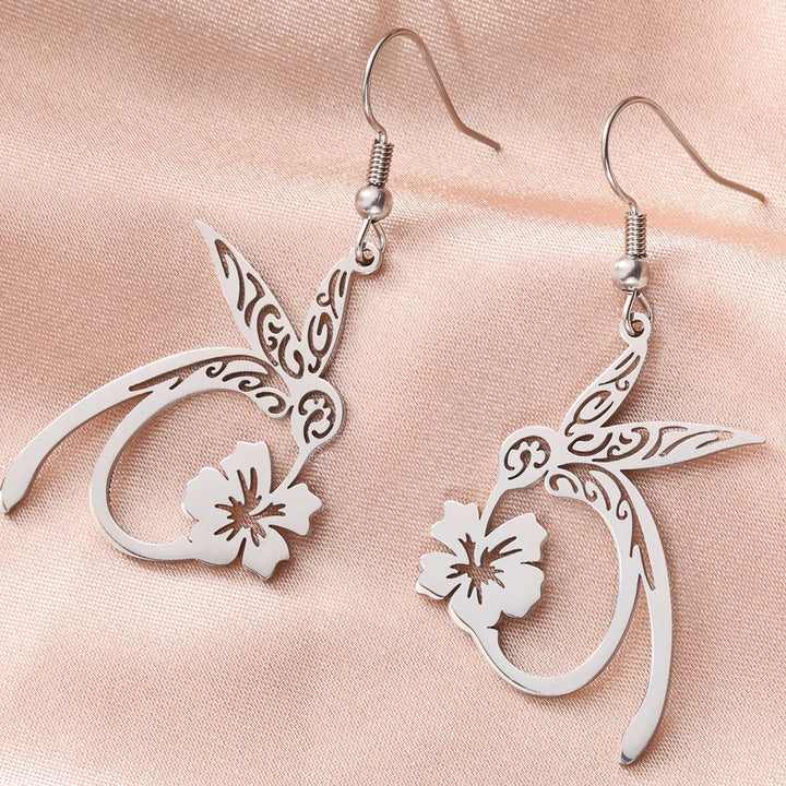 Hummingbird Spirit Stainless Steel Earrings