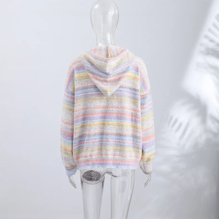 Pastel Striped Zip Jacket - Patricia