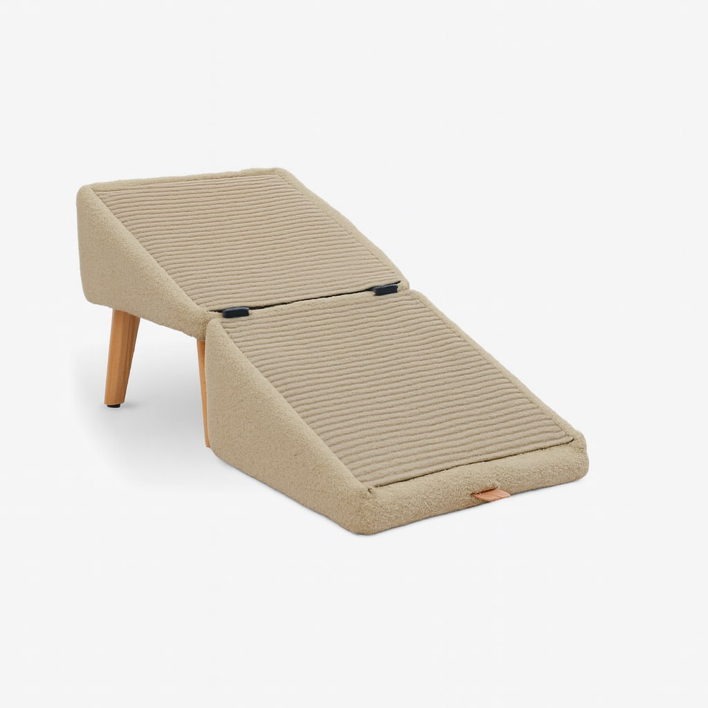 Pet Stair Stool - Folding Foam Steps for Sofas and Beds