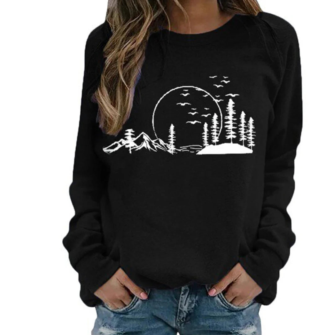 Comfortable Women's Sweater with Round Neck
