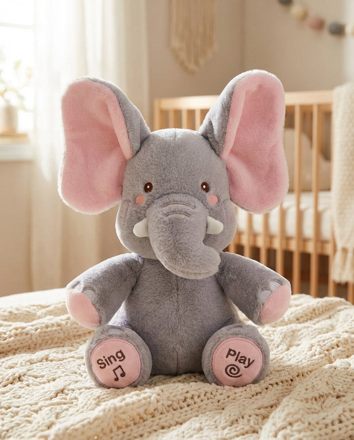 PeekaBuddy – The Giggling, Interactive Peekaboo Plush Elephant