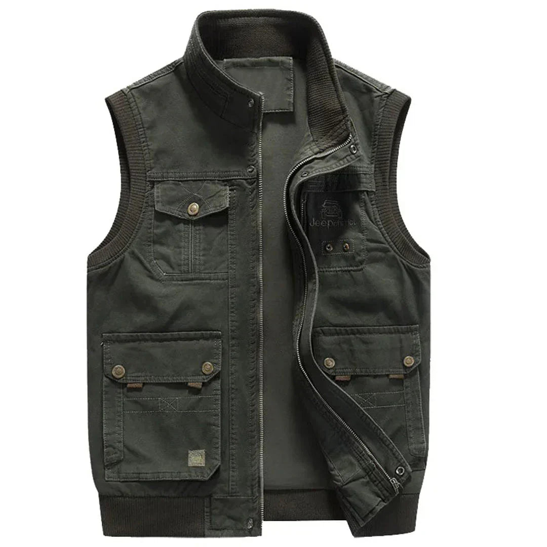 Functional Men's Vest with Multiple Pockets