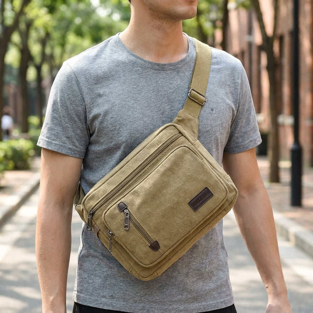Retro Canvas Shoulder Bag – Urbanity