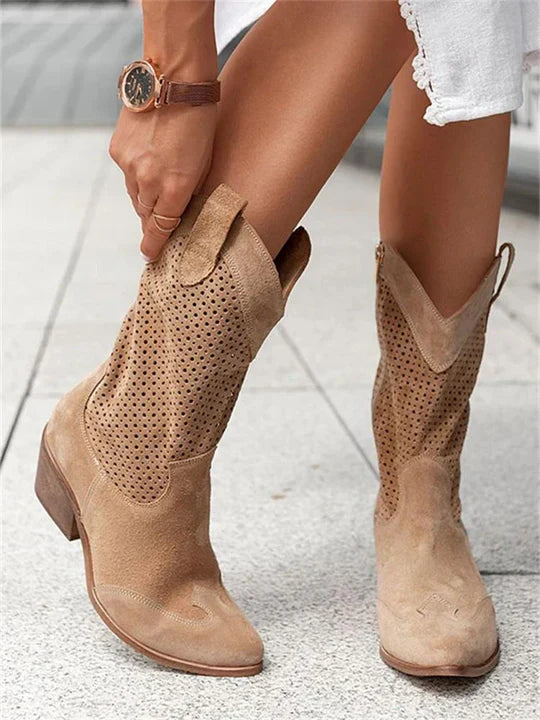Mid-High Western Cowboy Boots for Women