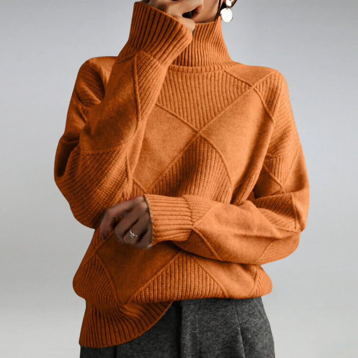 Roll-Neck Sweater with Relaxed Fit - Luzie