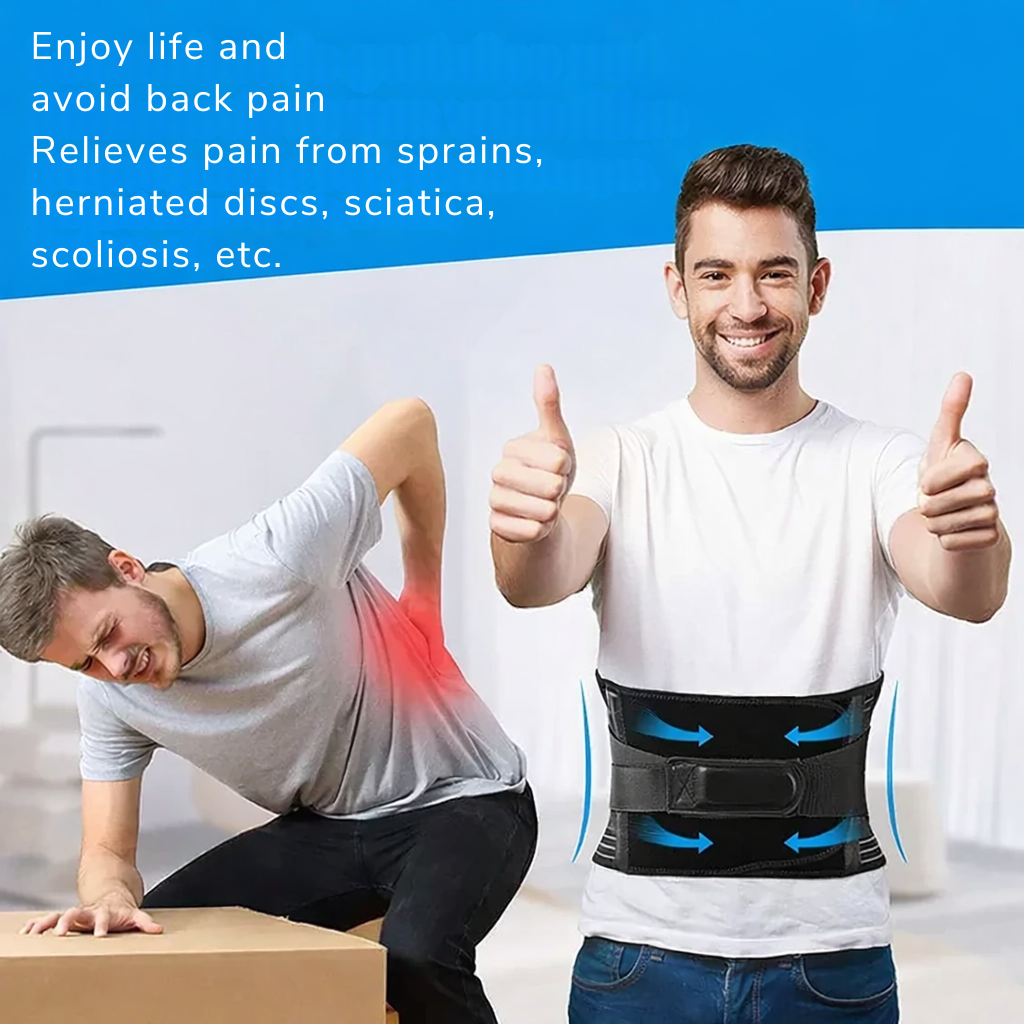 Lumbar support belt | 360-degree back stabilization