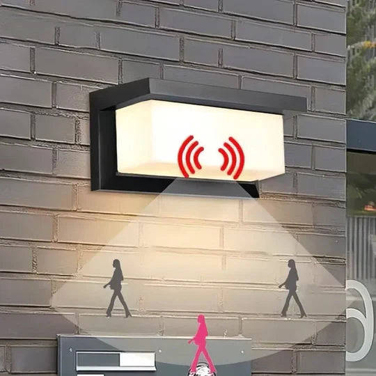 LED Outdoor Wall Lamp with Motion Sensor Smart Lighting