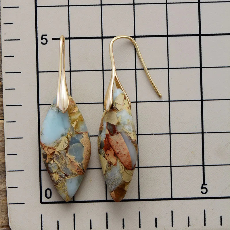 Natural stone earrings