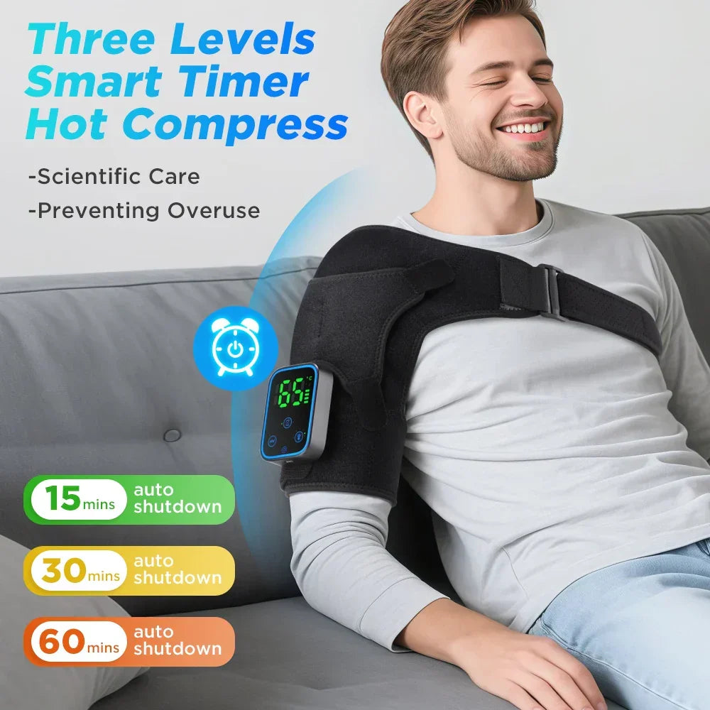 3-in-1 Electric Shoulder, Elbow and Knee Massager with Heating & App Control – ReliefPro