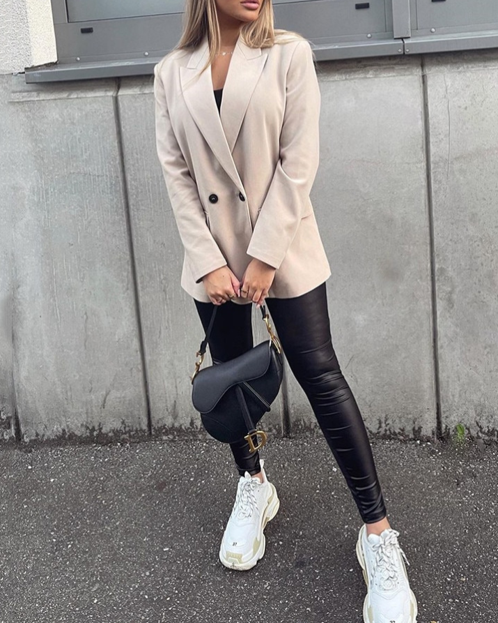 Elegante Double-Breasted Blazer voor Dames