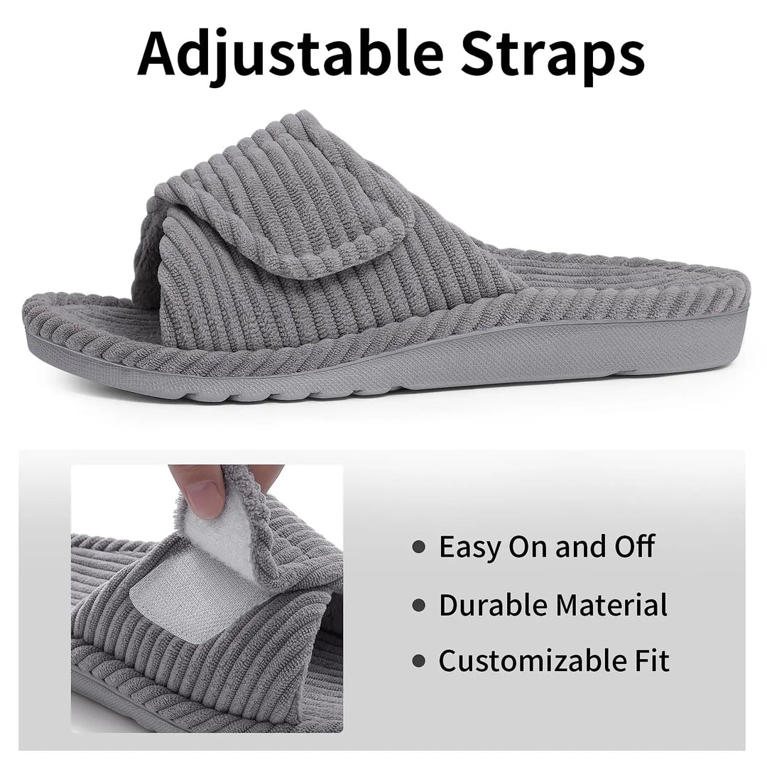 Orthopedic Corduroy Slippers with Arch Support