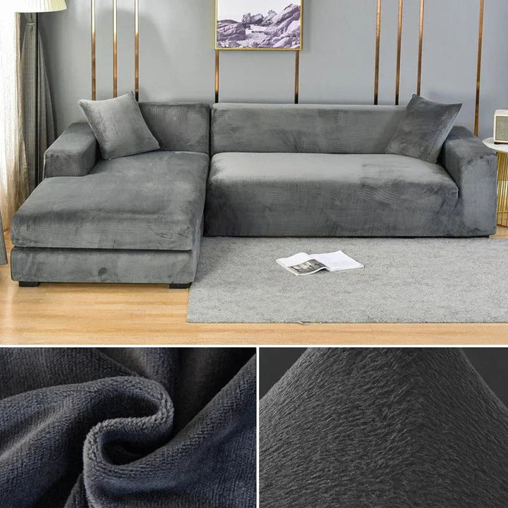 Sofina Stretch Velvet Sofa Cover with Luxurious Finish