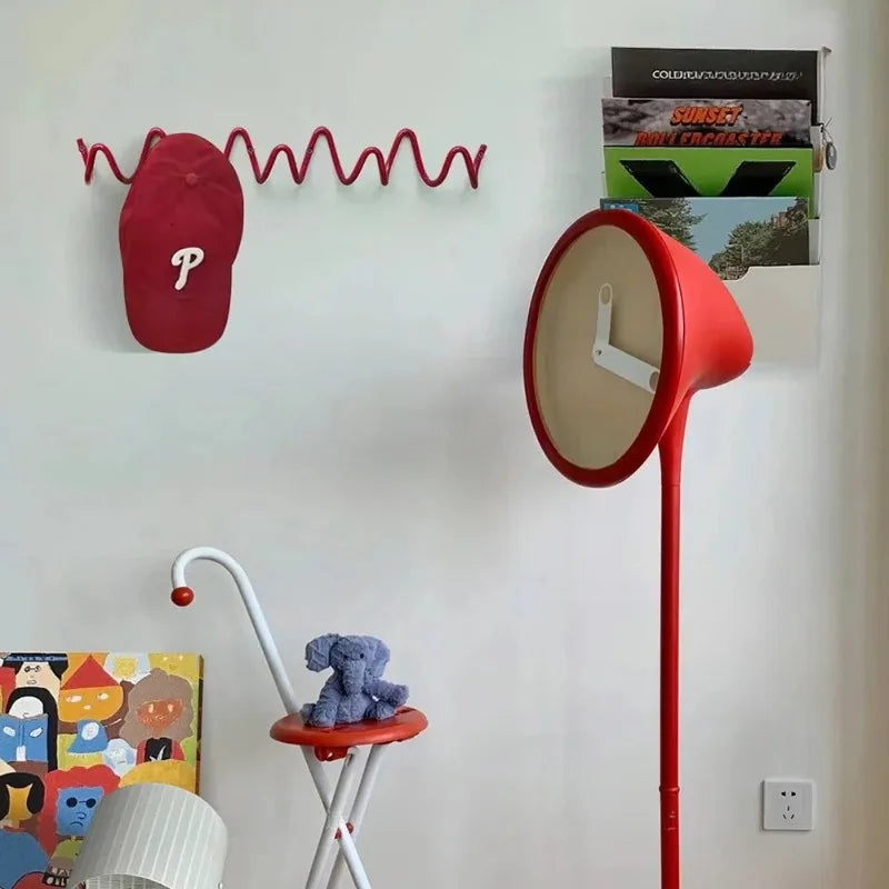 Trio Scandinavian Wall Coat Rack – Metal Hook Rail with 3 Hooks for Keys and Coats