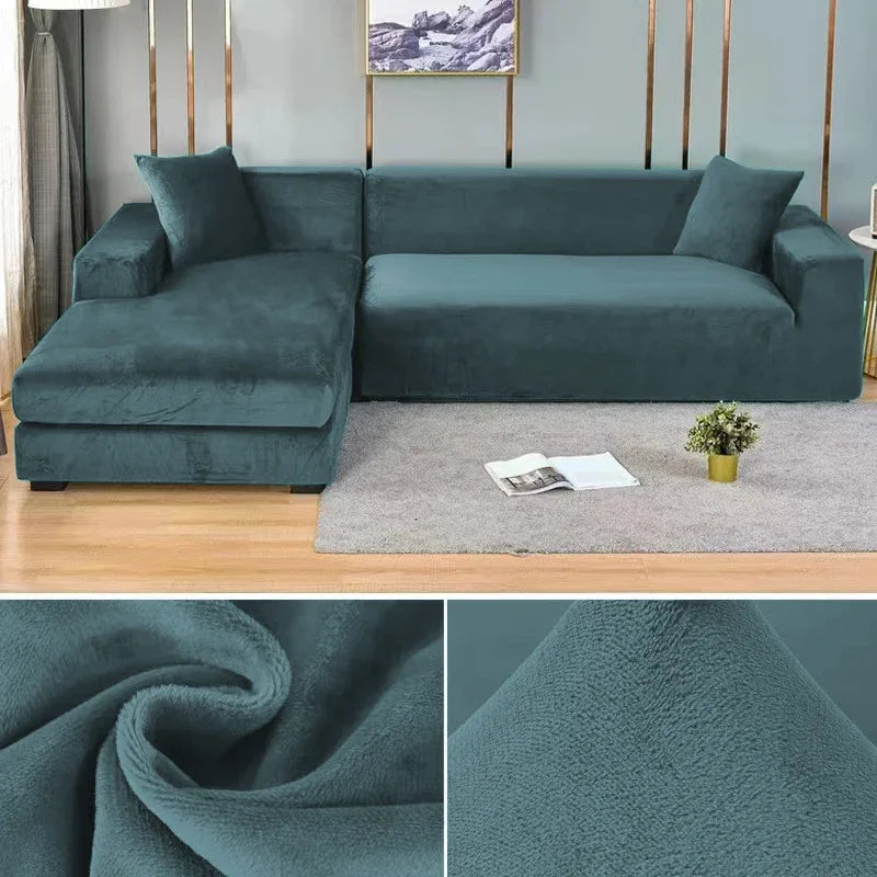 Sofina Stretch Velvet Sofa Cover with Luxurious Finish