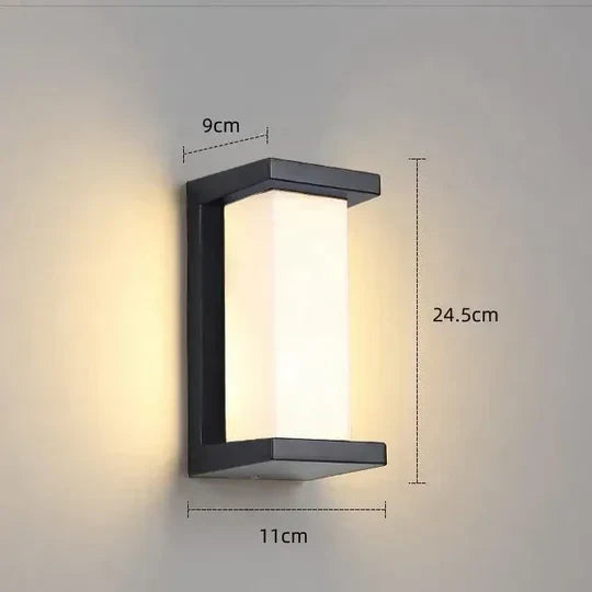 LED Outdoor Wall Lamp with Motion Sensor Smart Lighting