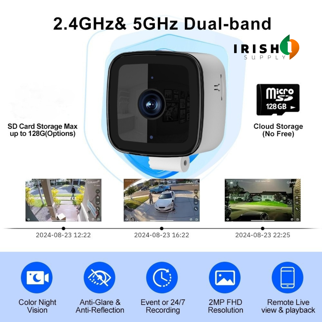 Smart AI Security Camera for Windows with Night Vision