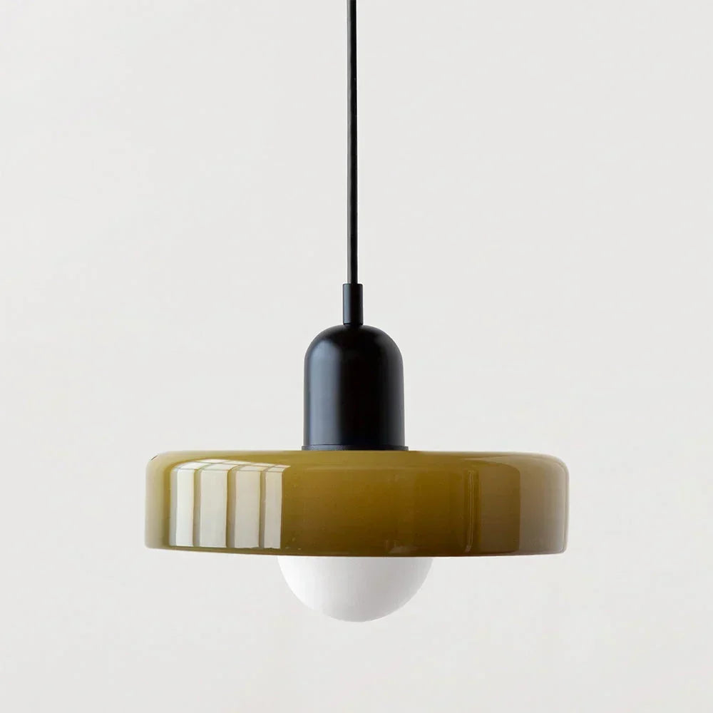 Bauhaus Stained Glass Pendant Light