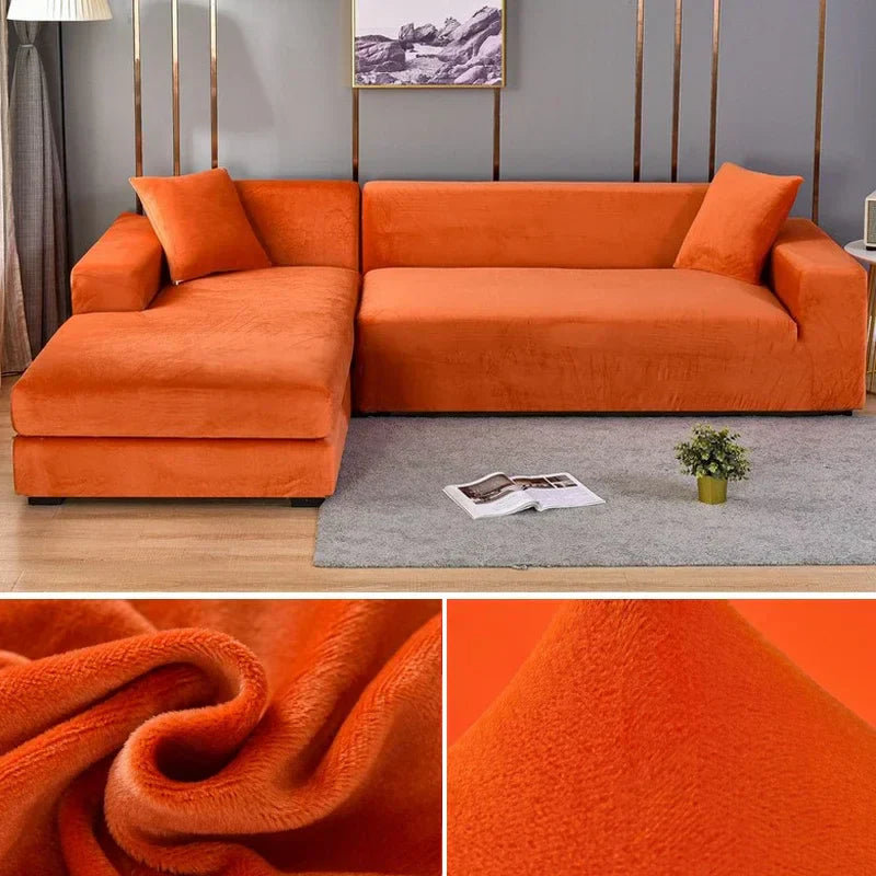 Sofina Stretch Velvet Sofa Cover with Luxurious Finish