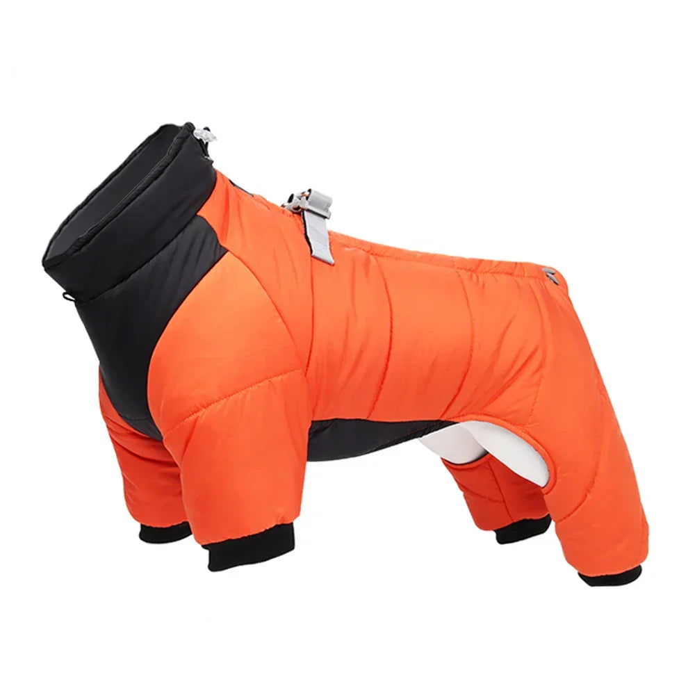 FurLuxe Waterproof Winter Coat with Harness Opening - Coat for Small and Medium Dogs