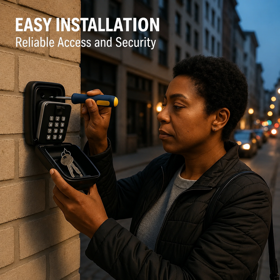 Key Safe with Code | Weatherproof Metal | Adjustable Combination Lock
