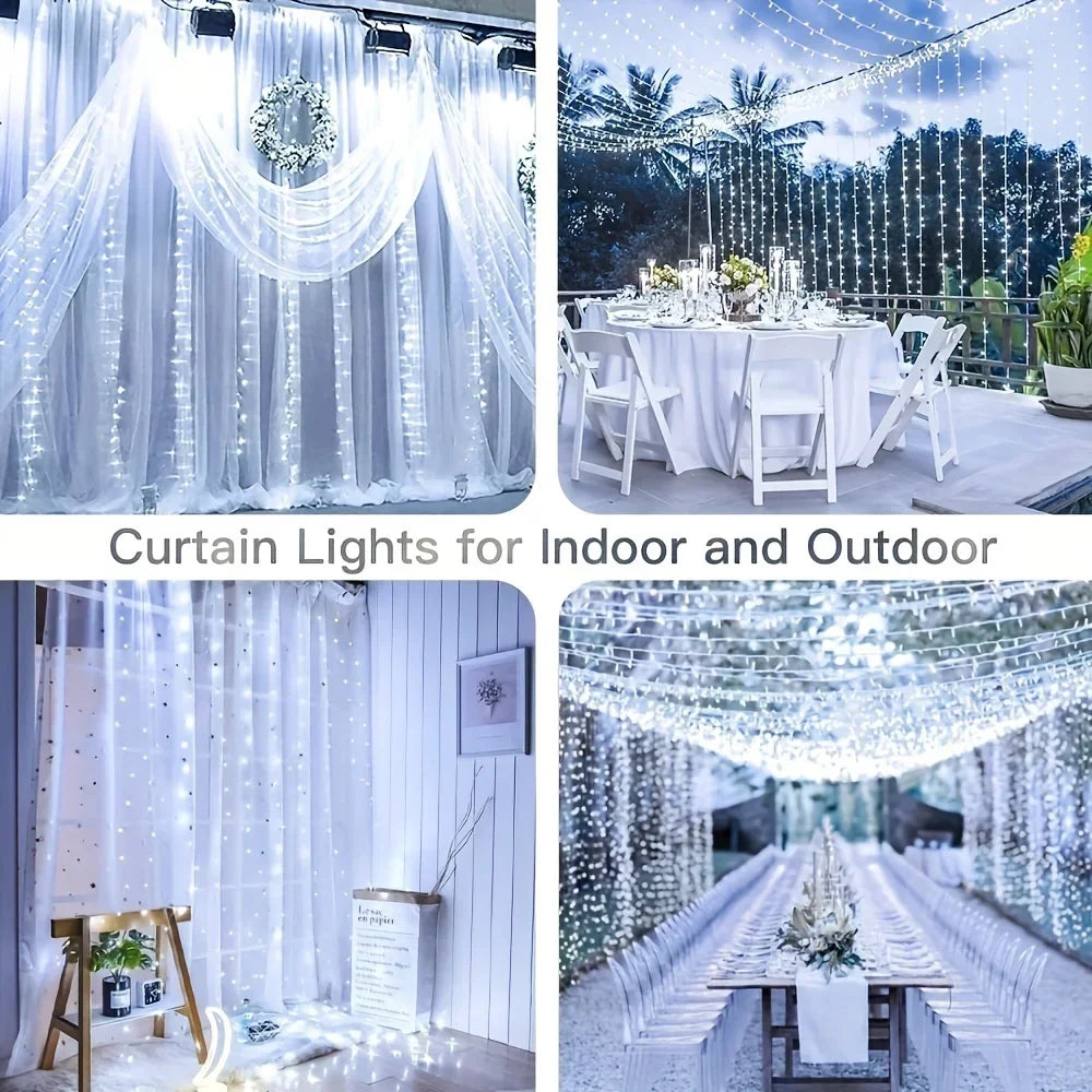 USB LED Curtain Lights with Remote Control