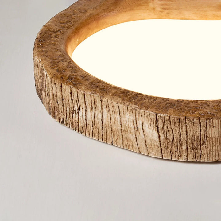 Rustic LED Ceiling Light with Wood Look - Auralog