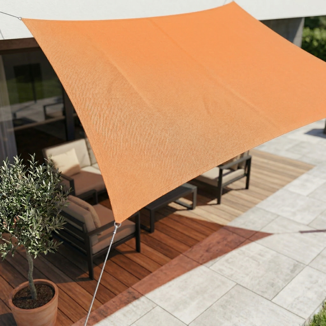 Waterproof Rectangular Shade Sail | Waterproof Outdoor Fabric | UV Protection | SkyCover