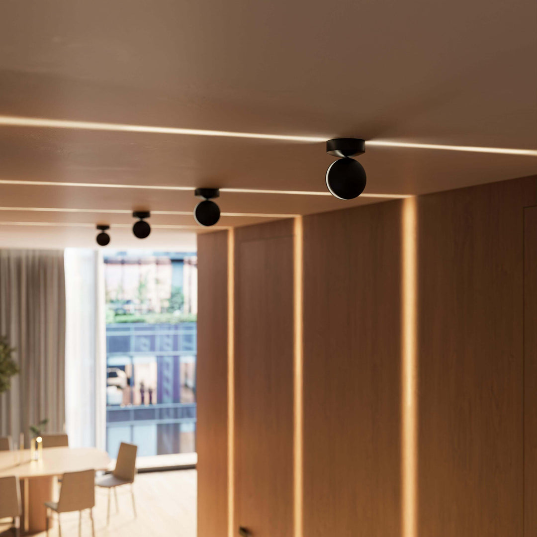 LED Wall Light with Spot Function | 360° Rotating Head | Square Light Cone