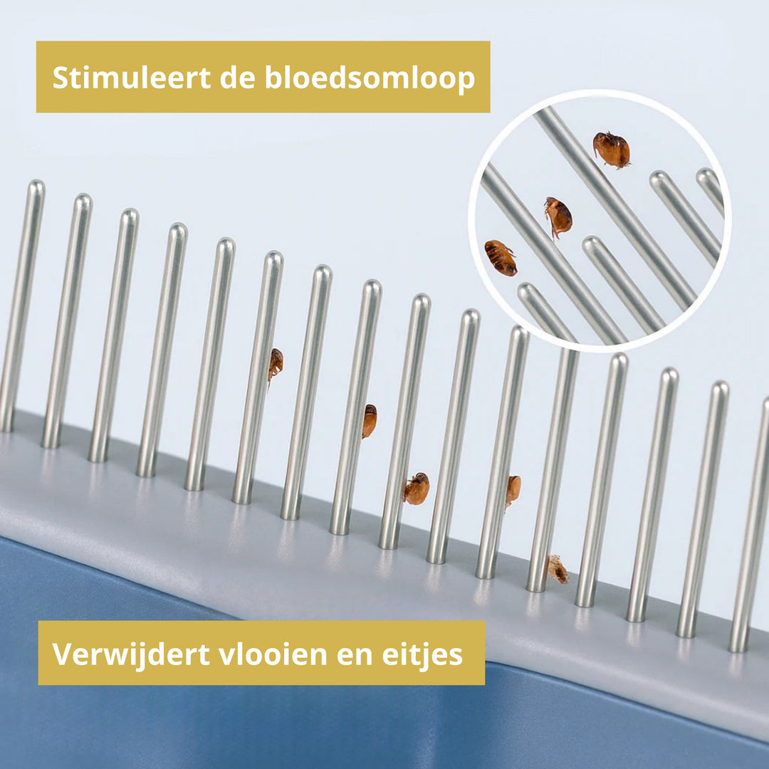 Self-Cleaning Grooming Comb for Dogs and Cats