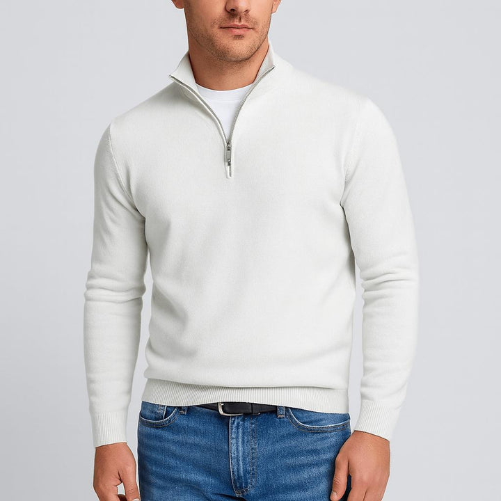 Men's Merino Wool Sweater with V-Neck