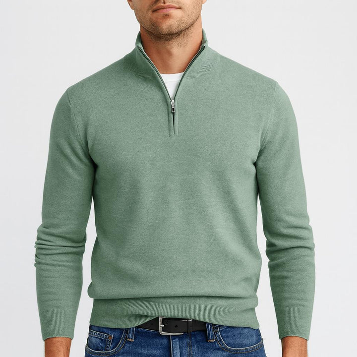 Men's Merino Wool Sweater with V-Neck