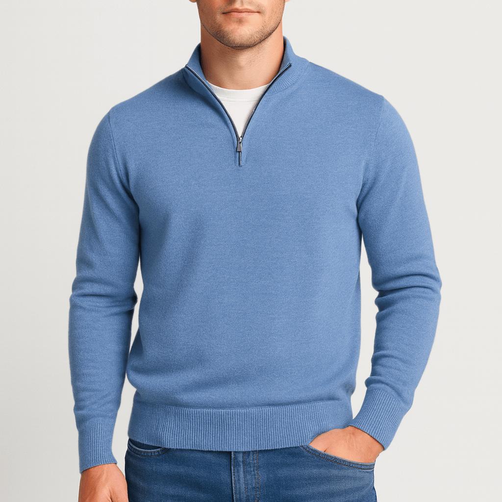 Men's Merino Wool Sweater with V-Neck