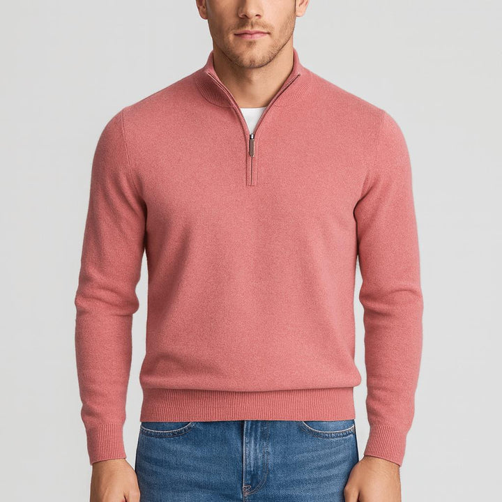 Men's Merino Wool Sweater with V-Neck