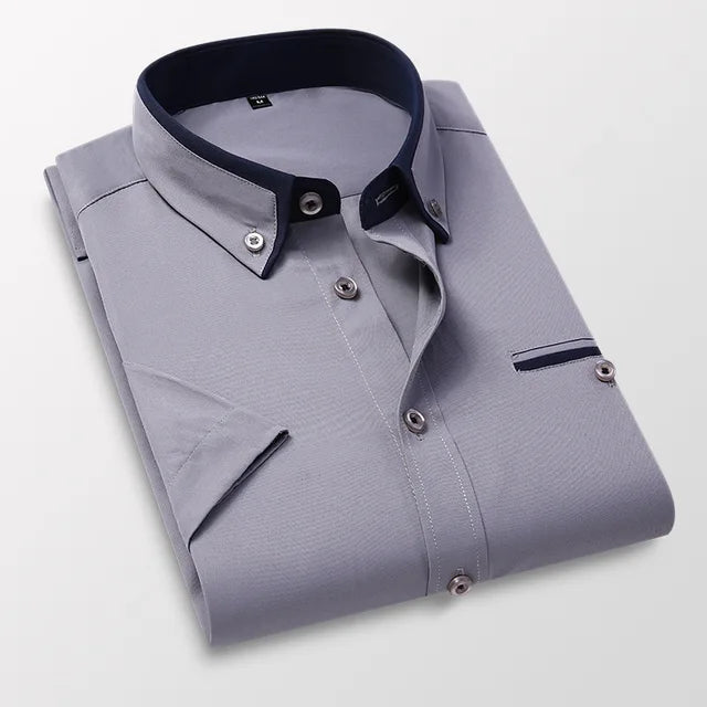 Timeless Shirt with Turn-Down Collar - Chad