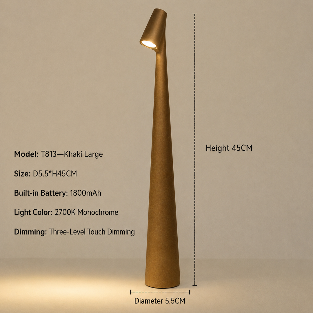 Cordless Designer LED Table Lamp with 3-Level Touch Dimming