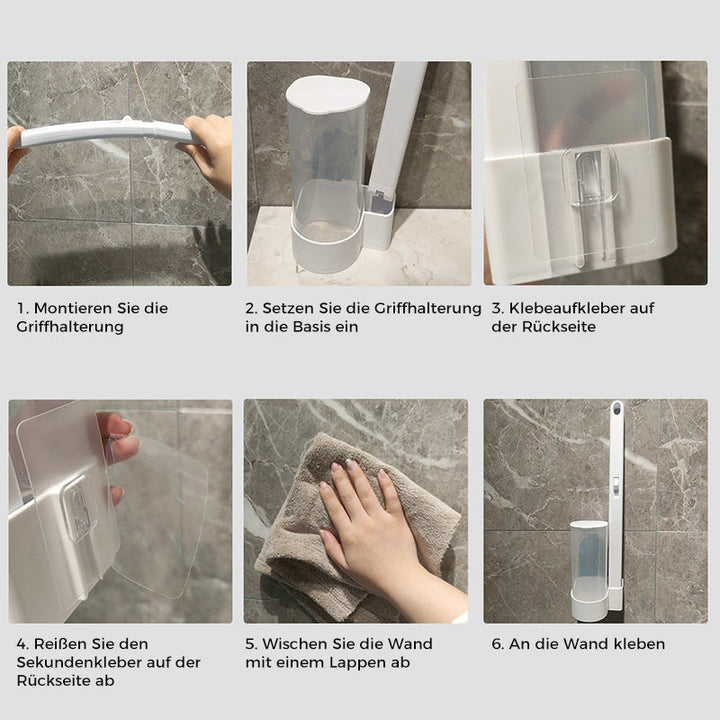 Disposable Toilet Brush | Antibacterial, Hygienic Sponge Heads