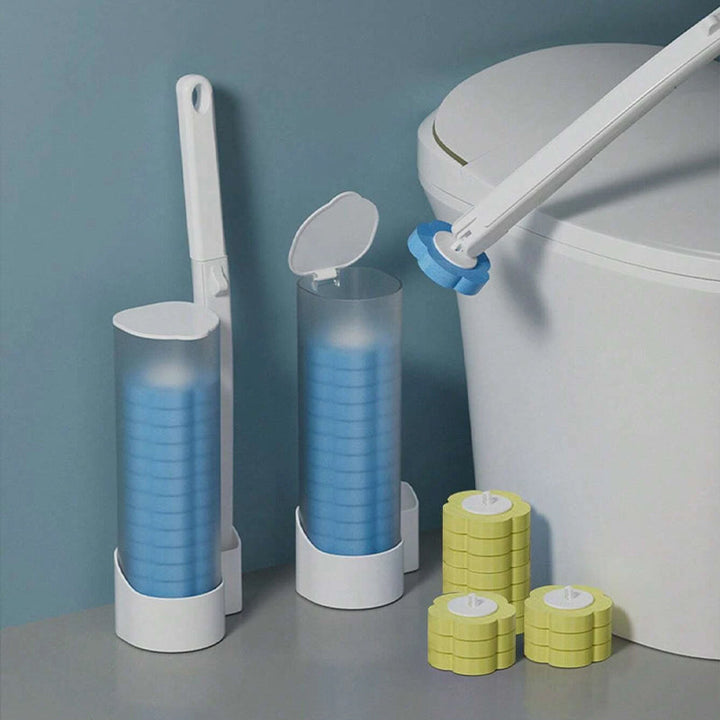 Disposable Toilet Brush | Antibacterial, Hygienic Sponge Heads