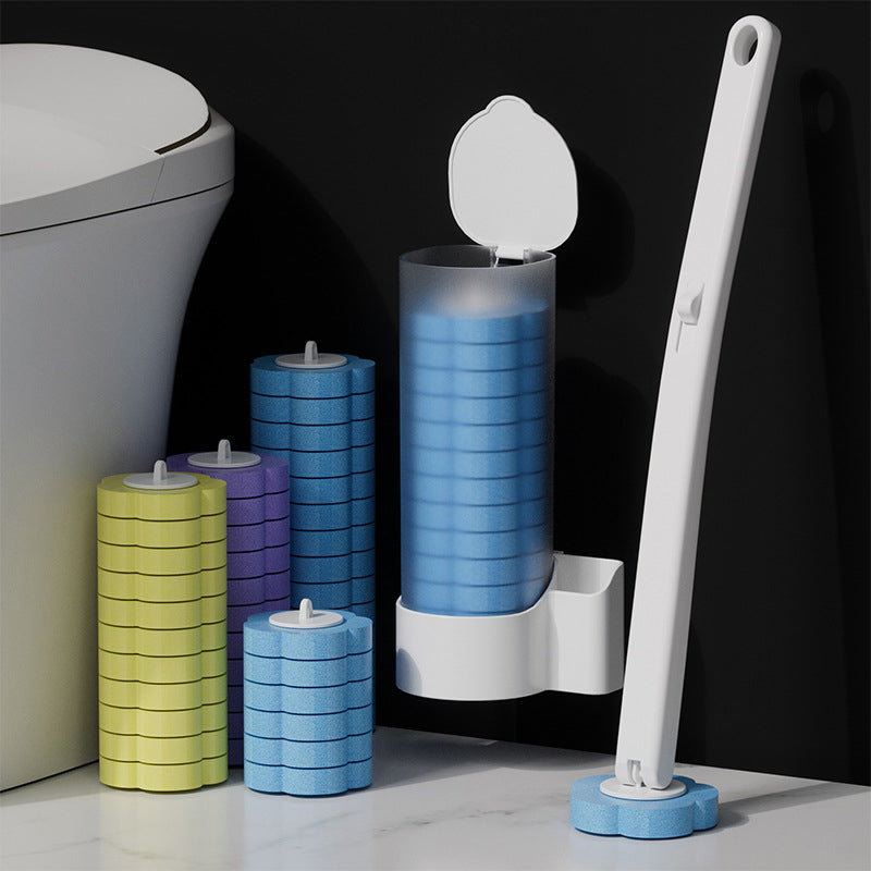 Disposable Toilet Brush | Antibacterial, Hygienic Sponge Heads